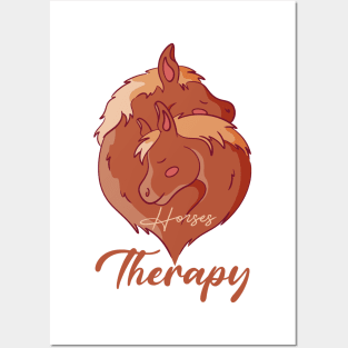 Love Horse Therapy Posters and Art